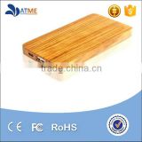 Ultra thin custom logo powerbank wood 4000mah bamboo power bank