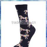Bulk Wholesale Women All Over Floral Horse Tube Sock thumbnail-1