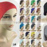 Wholesale New Charming Hijab Tube Turban Hats Arrvial Under Scarf Bonnet Inner Muslim Jersey Caps thumbnail-6