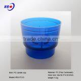 HRX-PC 10 BLUE CHRISTMAS PLASTIC TEALIGHT CANDLE CUPS