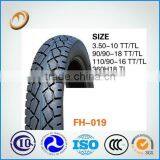 China Motorcycle Tyre Manufacturer Scooter Tire 350-10 Motorcycle Tubeless Tyre thumbnail-5