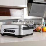 Non-stick Electric Stainless Steel Panini Press Sandwich Maker thumbnail-3