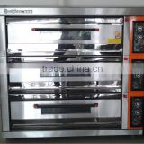 Industrial Gas Pizza Oven 3 Layers 12 Trays Attractive in Design