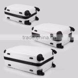 New 3PCS Silver Carry On Luggage Set Trolley Suitcase Travel Bag Spinner ABS PC thumbnail-5