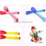 High Quality Silicone Baby Feeding Spoon and Fork for Kids thumbnail-1