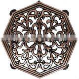 Octagon Shape Antique Cast Iron Trivets