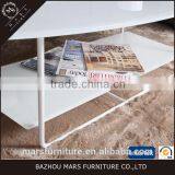 Super White Design Italy Style Tempered Glass Coffee Table thumbnail-2