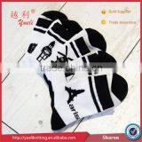 Woman Sock Football Boots Cotton Black and White Tube Sock thumbnail-3