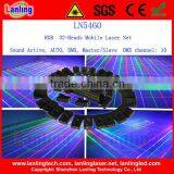 Colorful RGB Club Laser Light--32-Heads Mobile Laser Net