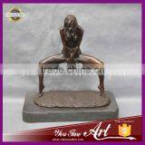 Bronze Nude Woman Sexy Dance Bronze Art Sculpture thumbnail-1
