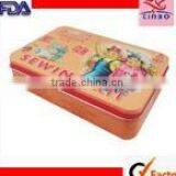 Bule Shoulder Lid Empty High Quality Custom Tin Box thumbnail-2