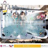 Fashion and Large Message Spa/bathtub Luxurious Hot Tub With TV With 111 Jets