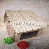 Paulownia Small Wooden Bird Houses Prefabricated Wood Houses Wood Bird House With Round Window thumbnail-5