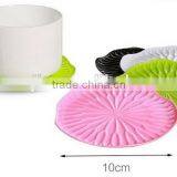 Anti-Slip Round Lotus Leaf Cup Mats Coasters thumbnail-1