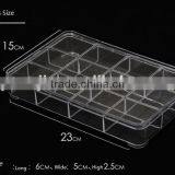 12&18 Lattices With Cover Clear Plastic Sundries Storage Box Jewelry Box thumbnail-4