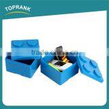 Multi-function Desktop Storage Building Blocks Design Plastic Storage Box With Lid thumbnail-1