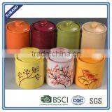 Round Colour Glazed Ceramic Candle Jar thumbnail-1