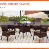 Cambridge 6 Seater Round Rattan Weave Dining Set Champagne thumbnail-1