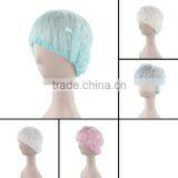 Terylen Waterproof Double-deck Headband Shower Caps for Women /Makeup Cap thumbnail-1