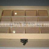 Unfinished Paulownia Wooden Tea Box thumbnail-2