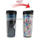 12oz Double Wall Plastic Travel Magic Mug With Custom Printing thumbnail-2