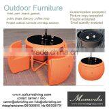 9117 NEW Arrival High Quantity Hot Sale Wicker Rattan Outdoor Dining Set thumbnail-1