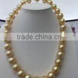 Best Quality 15-16mm Golden South Sea Pearl Necklace thumbnail-1