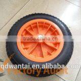 Rubber Wheel With Red Plastic Rim 300-8 thumbnail-1