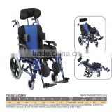 Aluminum chair frame high back reclining wheelchair for cerebral palsy children/ cp chair/electric power /folding/economic