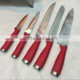5pcs Knife Steel Set With Wood Block thumbnail-2