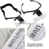 Adjustable Cabeza Lupa Lente Gafas Magnifier Glass LED Lampara a Joyeria Relojero 5 Lens thumbnail-4