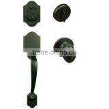 Stainless Steel Single Cylinder Door Handle Lock Set thumbnail-4
