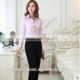 Custom Latest Style Fancy Office Ladies Chiffon Blouses thumbnail-2