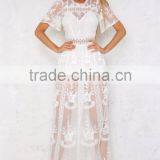 Guangzhou Clothing Factory Women Maxi Dress Latest Design Lace Dress thumbnail-1