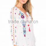 Printing Design Tops and Blouses for Women Summer Fancy Saree Blouse Designs thumbnail-3