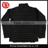 Light Weight Black Color Men Nylon Winter Jacket Zip up thumbnail-2