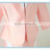 Elegant Skirt Sets Pink Color Combination Wholesale Church Suits For Ladies thumbnail-5