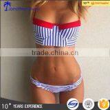 2017 Fashion Unique Stripe Design Swimsuit Women Swiming Suit thumbnail-2