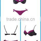 Most Popular Sexy Rosy and Black Leopard Bikini Swimwear 2018 thumbnail-6