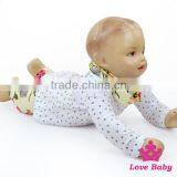 Triangle & Floral Print Outfits With Scarf Soft Touch Baby Clothing Set Factory Wholesale Little Girls Clothes thumbnail-1