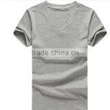 Men's Cotton V-neck T-shirt DE1011 thumbnail-1