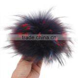 Myfur Customized Real Raccoon Fur Pompom Detachable Hat Pom Poms thumbnail-2
