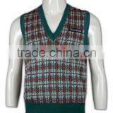 ISO9001/BSCI Manufature Stylish Green Oversized Sleeveless Sweater thumbnail-6