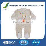 Manufacturer for Newborn Romper, Long Sleeves Velour Romper thumbnail-1