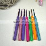 Aluminum Crochet Hooks Plastic Handle 14cm thumbnail-1