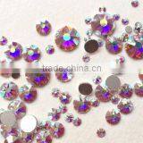 New Design Nail Crystal 16 Face Cut 8 Big+8 Small Facets High Quality Flat Back Non Hotfix Rhinestones Crystal ab Strass thumbnail-1