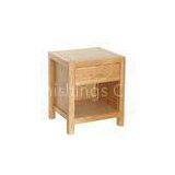 Natural Color Ash Wood Furniture Unique Square Bedside Table