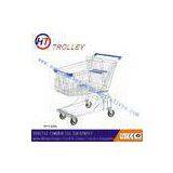 Eco - Friendly Metal Supermarket Shopping Trolley With Four Wheels thumbnail-1