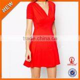 Wholesale Tops for Women 2016,red Women Tops Names of Ladies Dresses H-673
