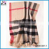 Sexy Women's Winter Fashion Checked Wool Pashmina Shawl thumbnail-1